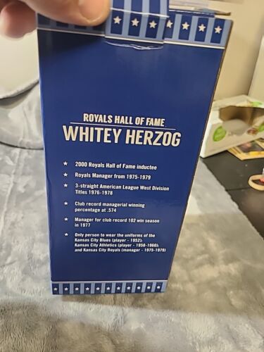 Whitey Herzog Bobblehead - Kansas City Royals SGA 14/08/21 NUEVO EN CAJA - Imagen 13 de 17