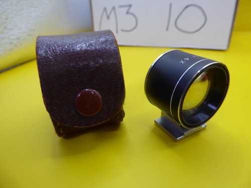 with genuine case also shoe mount tele-wide finder 4x x4 excellent condition