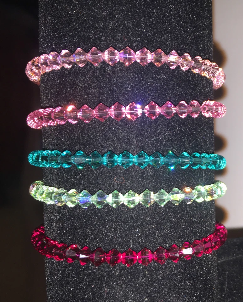 Gorgeous Swarovski Crystal 4mm Bicone Bracelets - Image 3 of 4