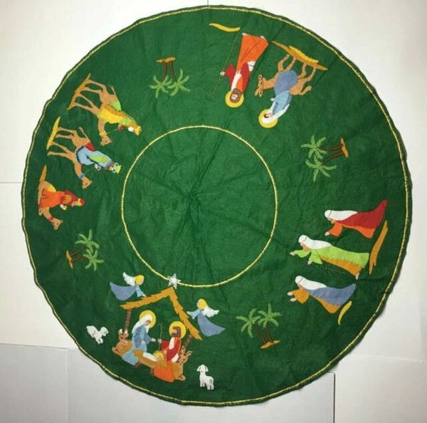 bucilla nativity tree skirt