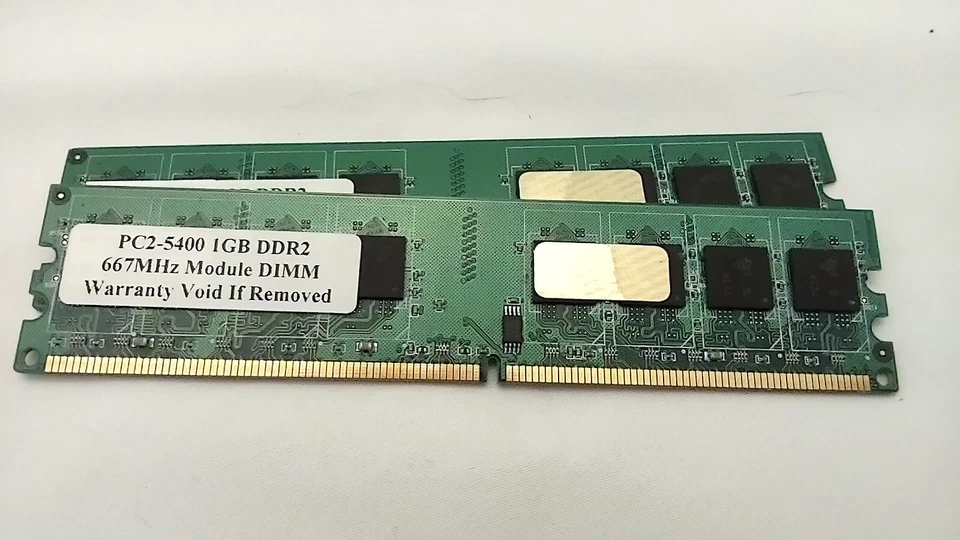 4GB (4x1GB) DDR2-667 Non-ECC 240-pin PC2-5400 Desktop Memory SDRAM - Image 2 of 3