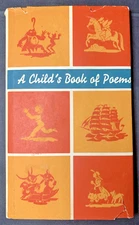 Vintage A Child's Book Of Poems - Illustrated By Vera Bock HC Peter Pauper Book