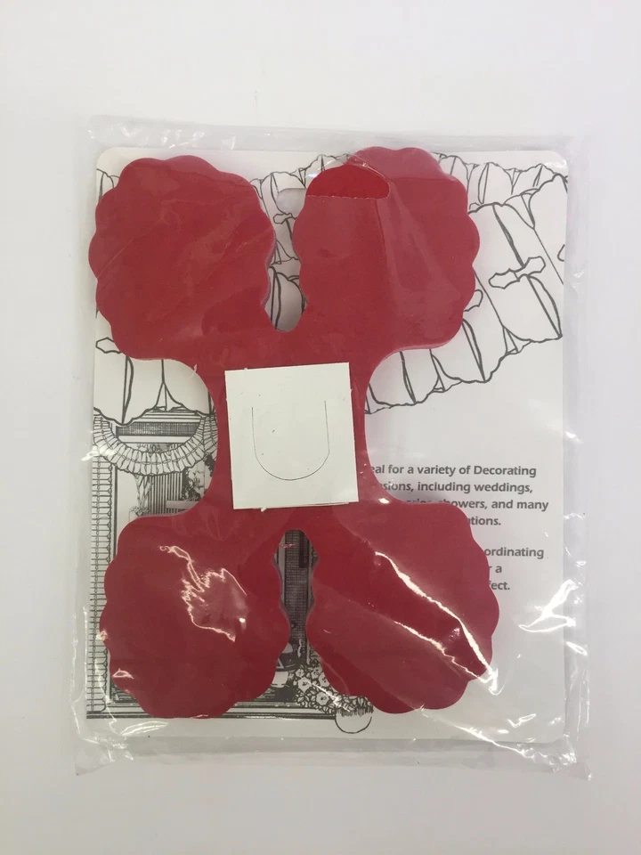 Guirnalda de hojas Beistle de 12 pies roja y blanca para decoración de pañuelos artísticos de San Valentín nueva en paquete Foto 2 de 3