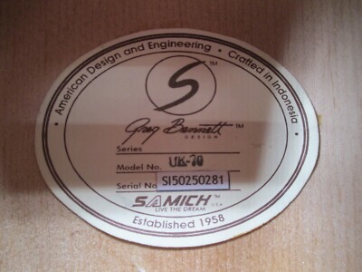 Samick UK-70 Greg Bennett Ukulele Concert Uke w/ Gig Bag | eBay