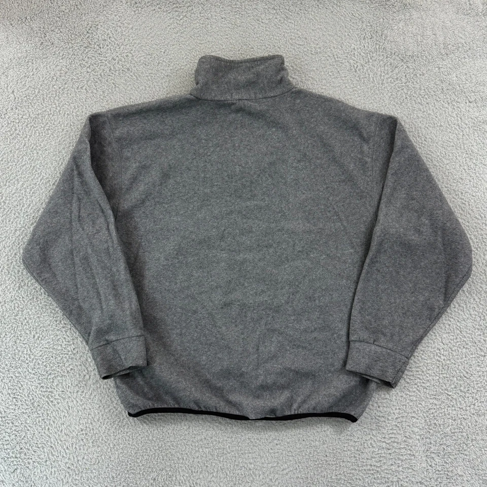 Vintage Nautica Competition Sweatshirt Mens L Fleece 1/4 Zip Gray Long Sleeve - Image 2 of 4