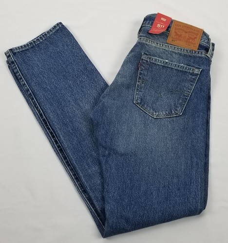 NWT AUTHENTIC LEVIS 511 PREMIUM SELVEDGE SLIM DISTRESSED MENS JEANS W33 L34  | eBay