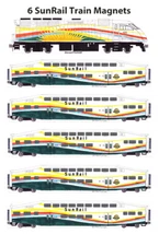 Sunrail Passenger Train 6 magnets Andy Fletcher