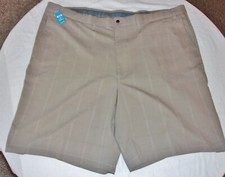 Haggar Active Series Performance Short - Golf Back Snap Pockets BEIGE - 50 NWT