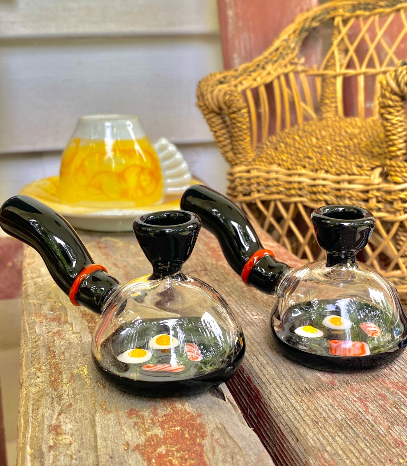 Glass Tobacco Bacon Egg Pan, HP340