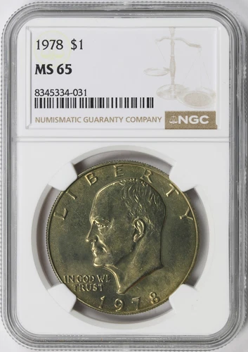 1978 Eisenhower Dollar Ike $1 NGC MS65