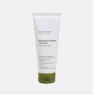 [MARY & MAY] Houttuynia Cordata + Tea Tree Cleansing Foam 150ml US Seller