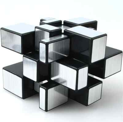 TANCH Mirror Speed Magic Cube 3X3 Puzzle for Children & Adults Silver