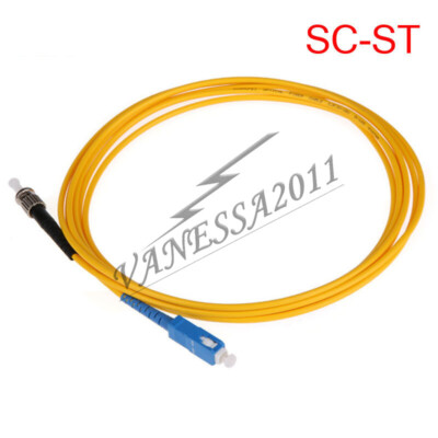 10 St.3 Meter Sc UPC Zu St Sm Einzel Modus 9/125 Glasfaser Patch Kabel Simplex