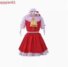Touhou Project Flandre Scarlet Halloween Unisex Dress Hat Outfit Cosplay Costume