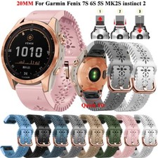 20mm Quickfit Women Strap Band For Garmin Fenix 7S 6S Pro 5S Instinct 2S MK2s