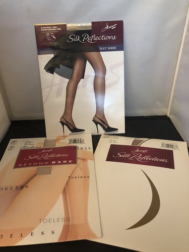 3 Pairs Hanes Silk Reflections Little 