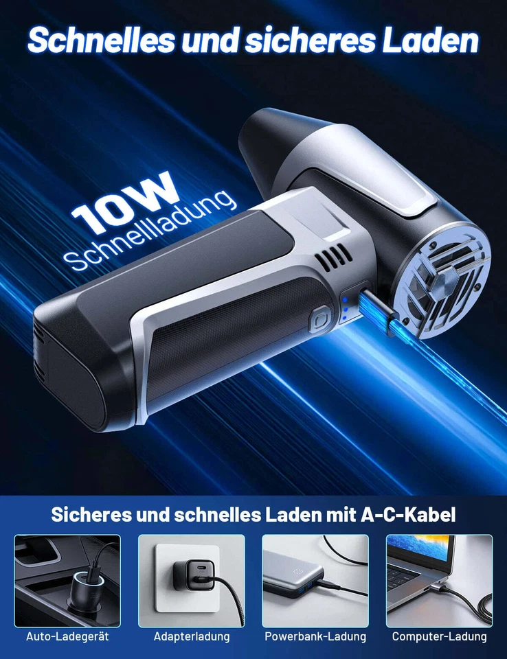 180,000 RPM Mini Turbo Jet Fan Powerful Blower Violent Fan DE - Image 4 of 4