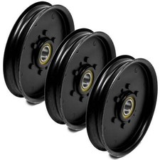 3PK Flat Idler Pulley for John Deere Sabre Scotts GX255 LT160 AM121602 AM106627
