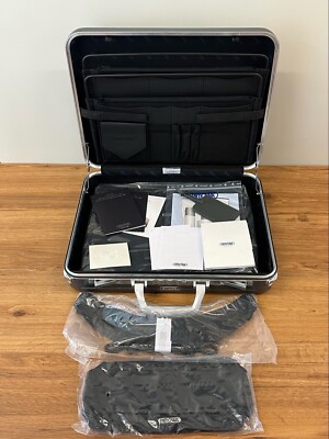 Rimowa Limbo Attache Notebook L briefcase /Akten (pre-LVMH!) Schwarz schmal NEU