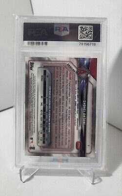 2018 Bowman Chrome Shohei Ohtani #1 Rookie Card Gem Mint PSA 2018 Bowman Chrome Shohei Ohtani #1 Rookie Card Gem Mint PSA