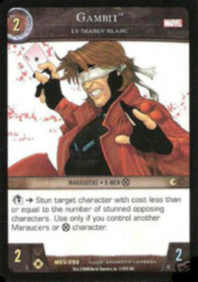 VS System: Gambit, Le Diable Blanc [Played] Marvel Evolution TCG CCG Classic Mar