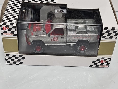 M2 1/64 Diet Coke 98 GMC Sierra square truck 1500 4X4 silver A28 Coca Cola CHASE - Picture 2 of 4