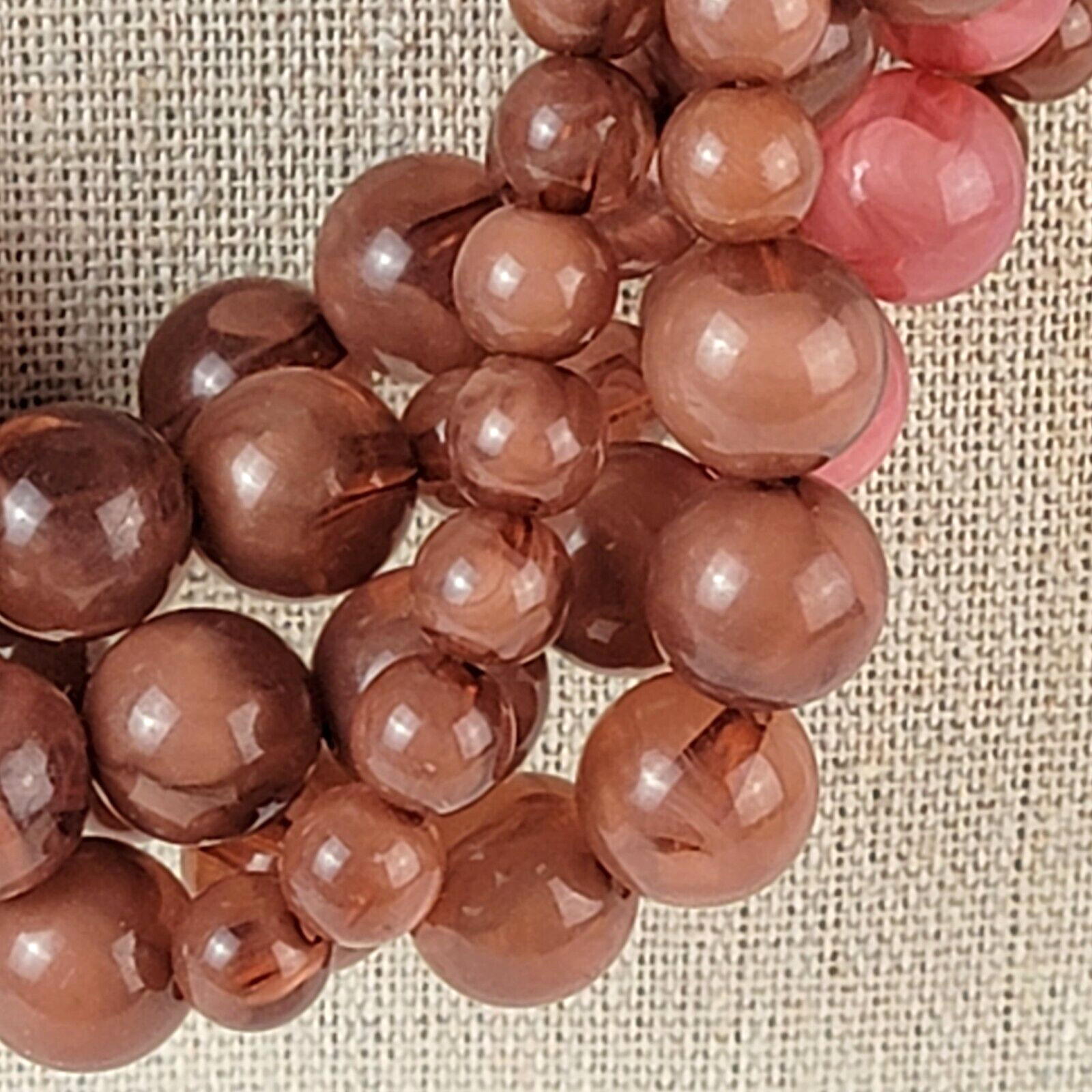 Chunky Multicolor Ombre Gradient Beaded Necklace … - image 2