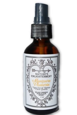 Solar Chakra Gem Elixir Spray- Tiger Eye- Plumeria- Manipura Chakra- Reiki, Heal