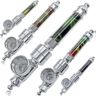 Metal Smoking Pipe Tobacco Pipes Pocket Size Easy to Carry and Clean Iconic