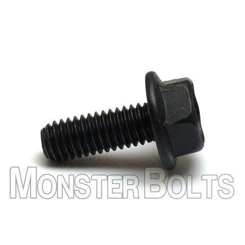 Bulk Qty 800 - M8 x 20mm Flange Bolts DIN 6921 CL 10.9 Steel Black Phosphate - Picture 4 of 5