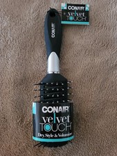 Conair Velvet Touch Dry, Style  Volumizer Brush - Black