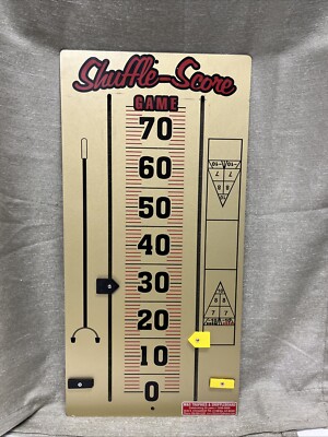 Vintage Shuffleboard Shuffle Score Board. 11  5/8  X 23  5/8 