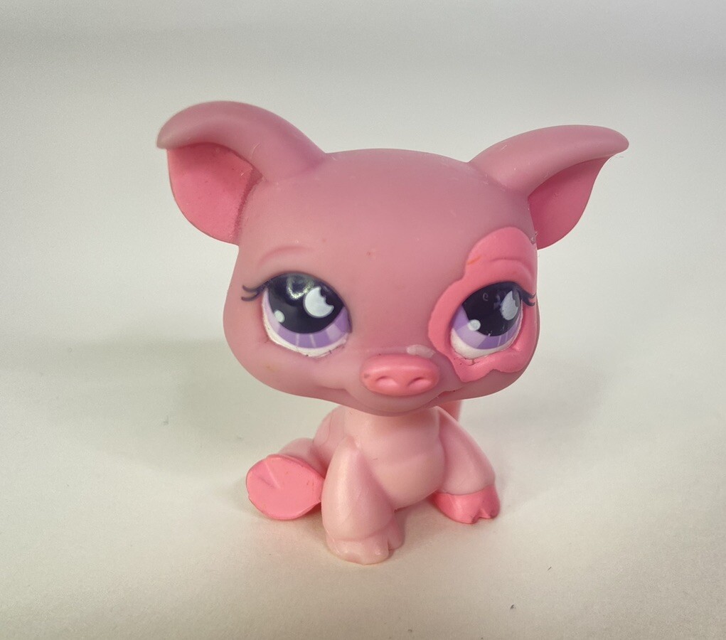 Littlest Pet Shop LPS 926 Two Tone Pink Pig Piggy Figure Toy