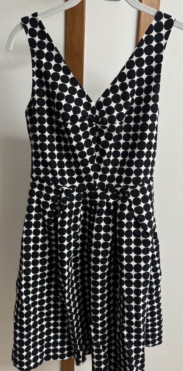 banana republic black and white polka dot dress Ayla Dress in Black  Haya Couture