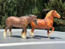 Shelf or restoration models Breyer Shire and Belgian,  read description