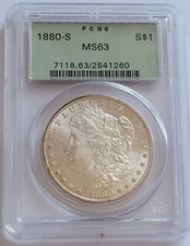 1880-S PCGS MS63 Morgan Dollar