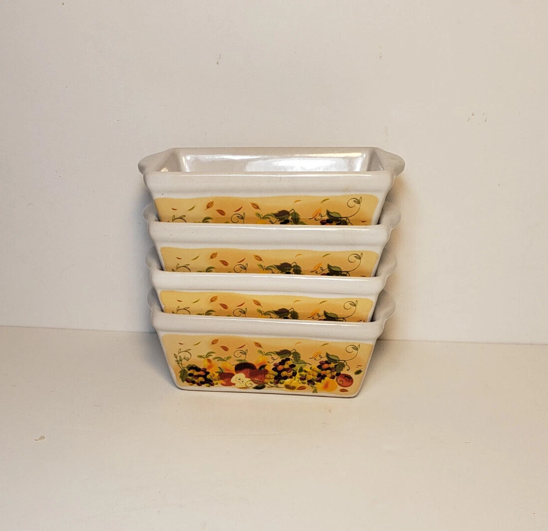 Set of 4 Ceranic Mini Bread Pans