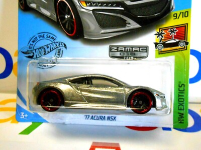 RARE 2017 Hot Wheels Walmart Exclusive Zamac Acura NSX HW Exotics