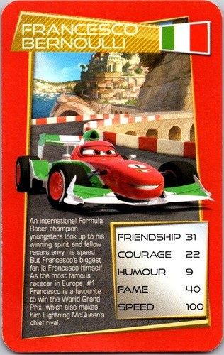 2012 Top Trumps Specials CARS 2 Disney/Pixar (you pick) cards Free Ship - Picture 8 of 31