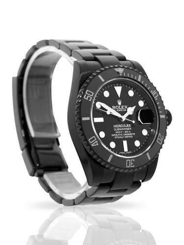 ROLEX SUBMARINER DATE 116610LN BLACK DLC BY HERCULES WATCH CO 2015 - Picture 3 of 8