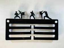 Martial Arts Medal Display - Belts Hanger Holder Black Acrylic FREEPOST
