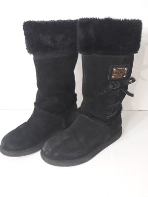 Women's Black Winter Boots Guess Los Angeles Size
