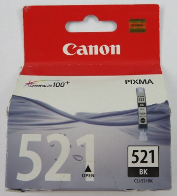 1 Original Canon CLI-521 BK MP540,MP550,MP560,MP620,MP630,MP640,MP980,MP990