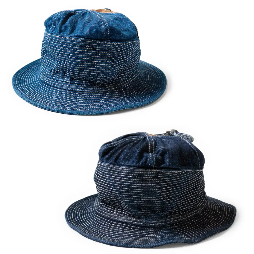 KAPITAL 11.5oz Denim The old man & The sea Hat 2 colors Free size From Japan