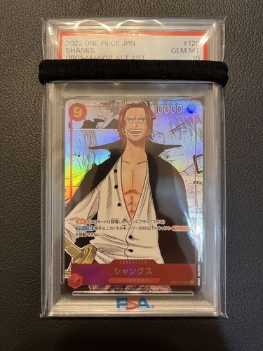 ONE PIECE Card PSA 10 Shanks OP01-120 P-SEC secret Comic Manga Parallel ...
