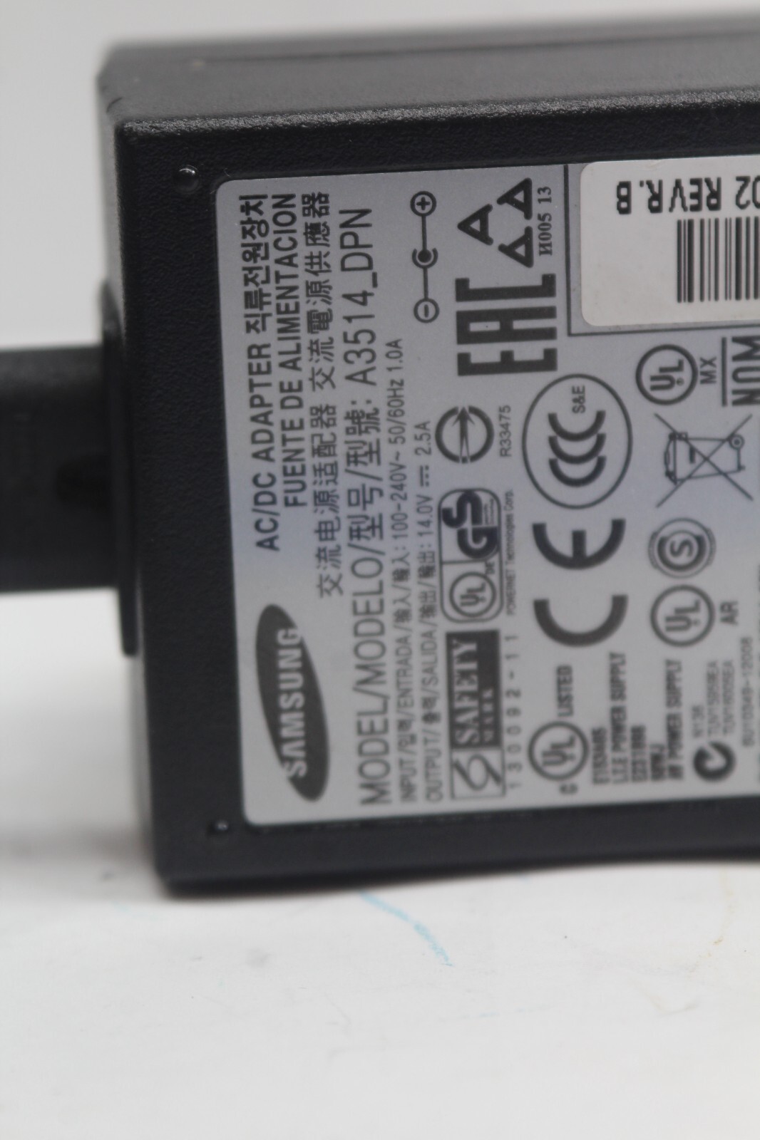 Genuine Samsung Monitor TV Charger AC/DC Adapter Power Supply A3514_DPN ...