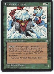 Fyndhorn Brownie - Ice Age #242 Common Magic: The Gathering