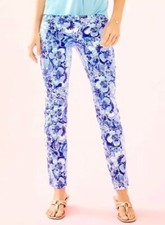 Lilly Pulitzer Kelly Skinny Ankle Crop Catch N Keep Small 2 NWT 148