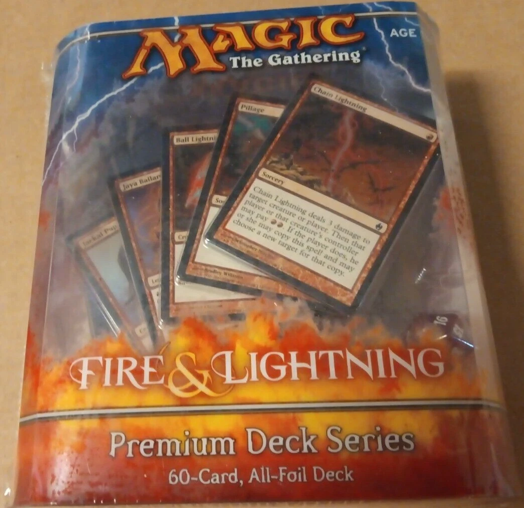 マジック：ザ・ギャザリング Premium Deck Series: Fire & Lightning MTG Bling - Foil - Lightning Bolt - Premium Deck Series Fire