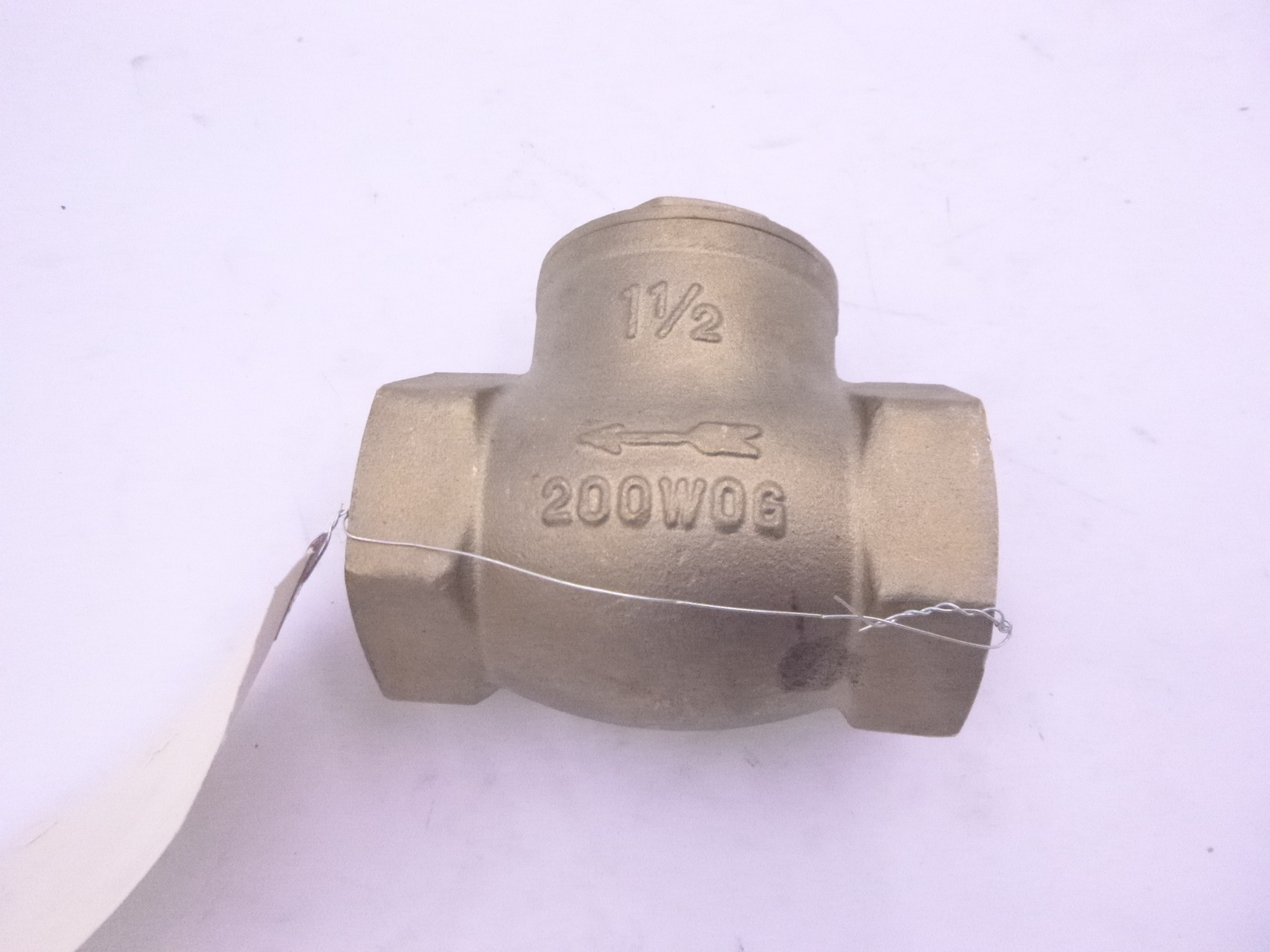 1-1/2" Threaded 200Wog 125Wsp Swing Check Valve Cast Brass